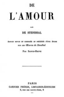 De l'Amour by Charles-Augustin Sainte-Beuve, Marie-Henri Beyle