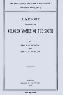 A Report Concerning the Colored Women of the South by C. E. Hopkins, Elizabeth Christophers Kimball Hobson