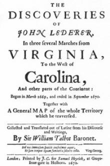 The Discoveries of John Lederer by John Lederer