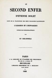 Le second enfer d'Etienne Dolet by Etienne Dolet