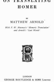 On Translating Homer by Mathew Arnold