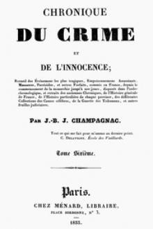 Chronique du crime et de l'innocence, tome 6/8 by Jean-Baptiste-Joseph Champagnac
