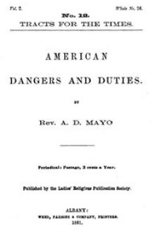 American Dangers and Duties by Amory Dwight