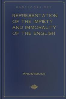 Representation of the Impiety and Immorality of the English Stage by Unknown