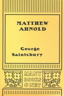Matthew Arnold by George Saintsbury