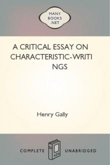 A Critical Essay on Characteristic-Writings by Henry Gally
