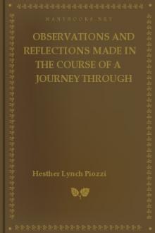 Observations and Reflections Made in the Course of a Journey through France, Italy, and Germany, Vol. I by Hester Lynch Piozzi