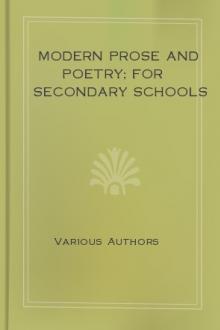 Modern Prose And Poetry; For Secondary Schools by Unknown