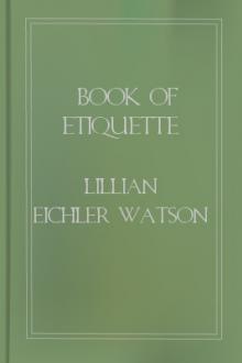 Book of Etiquette by Lillian Eichler Watson