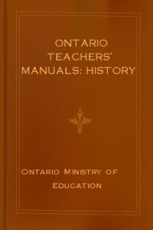 Ontario Teachers' Manuals: History by Ontario Ministry of Education