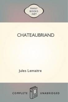 Chateaubriand by Jules Lemaître