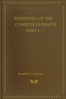 Repertory of the Comedie HumainePart 1 by Anatole Cerfberr
