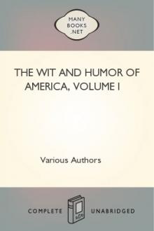 The Wit and Humor of America, Volume I by Unknown