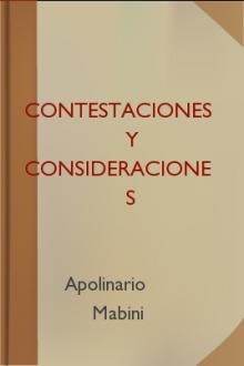 Contestaciones y Consideraciones by Apolinario Mabini