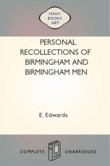 Personal Recollections of Birmingham and Birmingham Men by Eliezer Edwards