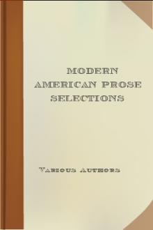 Modern American Prose Selections by Unknown