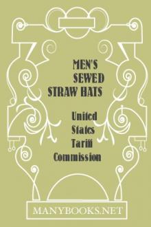 Men's Sewed Straw Hats by United States Tariff Commission