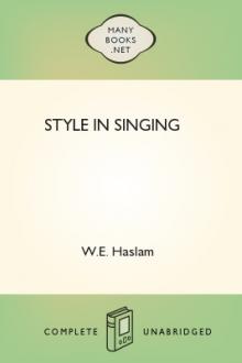 Style in Singing by W. E. Haslam