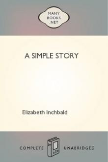 A Simple Story by Mrs. Inchbald
