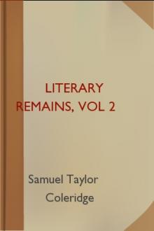 Literary Remains, vol 2  by Samuel Taylor Coleridge