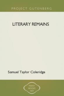 Literary Remains  by Samuel Taylor Coleridge