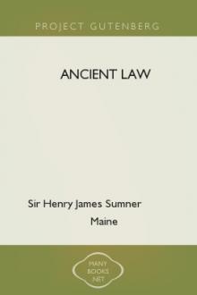 Ancient Law by Sir Maine Henry Sumner