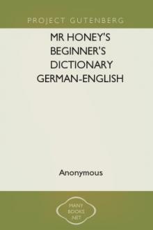 Mr Honey's Beginner's Dictionary German-English by Winfried Honig