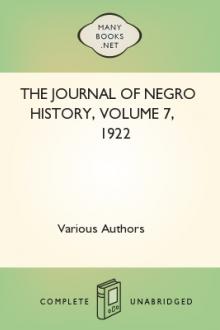 The Journal of Negro History, Volume 7, 1922 by Various