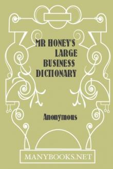 Mr Honey's Large Business Dictionary English-German by Unknown