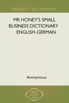 Mr Honey's Small Business Dictionary English-German by Unknown