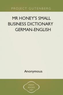 Mr Honey's Small Business Dictionary German-English by Unknown