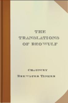 The Translations of Beowulf by Chauncey Brewster Tinker