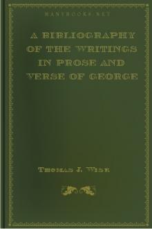 A Bibliography of the writings in Prose and Verse of George Henry Borrow by Thomas J. Wise