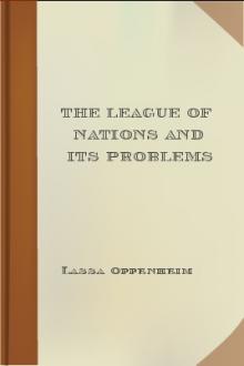The League of Nations and its Problems by Lassa Oppenheim