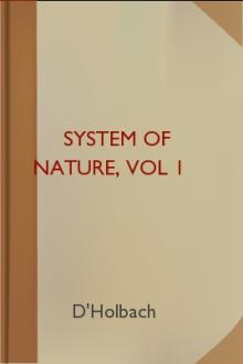 System of Nature, vol 1  by Paul Henri Thiry baron d'Holbach