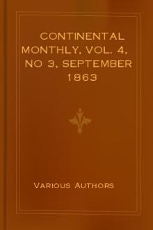 Continental Monthly, Vol. 4, No 3, September 1863 by Various