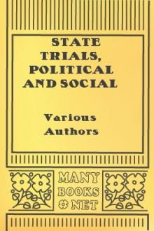 State Trials, Political and Social by Unknown