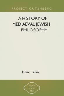 A History of Mediaeval Jewish Philosophy by Isaac Husik