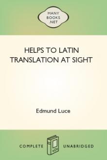 Helps to Latin Translation at Sight by Edmund Luce