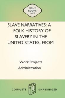 Slave Narratives: a Folk History of Slavery in the United States, From Interviews with Former Slaves by Work Projects Administration