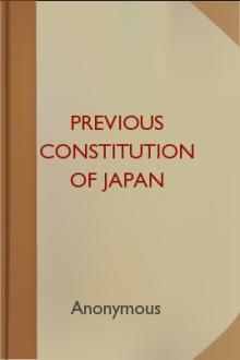 Previous Constitution of Japan [1889] by Unknown