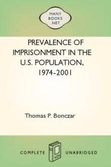 Prevalence of Imprisonment in the U.S. Population, 1974-2001 by Thomas P. Bonczar