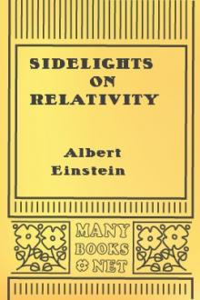 Sidelights on Relativity by Albert Einstein