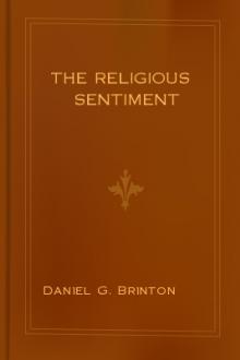 The Religious Sentiment by Daniel G. Brinton