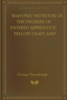 Masonic Monitor of the Degrees of Entered Apprentice, Fellow Craft and Master Mason  by George Thornburgh