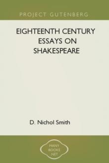 Eighteenth Century Essays on Shakespeare by D. Nichol Smith