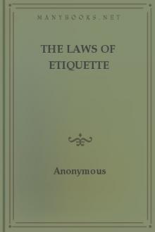 The Laws of Etiquette by Unknown