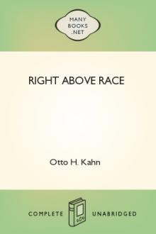 Right Above Race by Otto H. Kahn