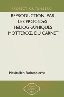 Reproduction, par les procédés héliographiques Motteroz, du Carnet de Robespierre trouvé sur lui au moment de son arrestation by Maximilien Robespierre