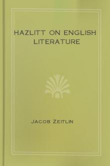 Hazlitt on English Literature by William Hazlitt